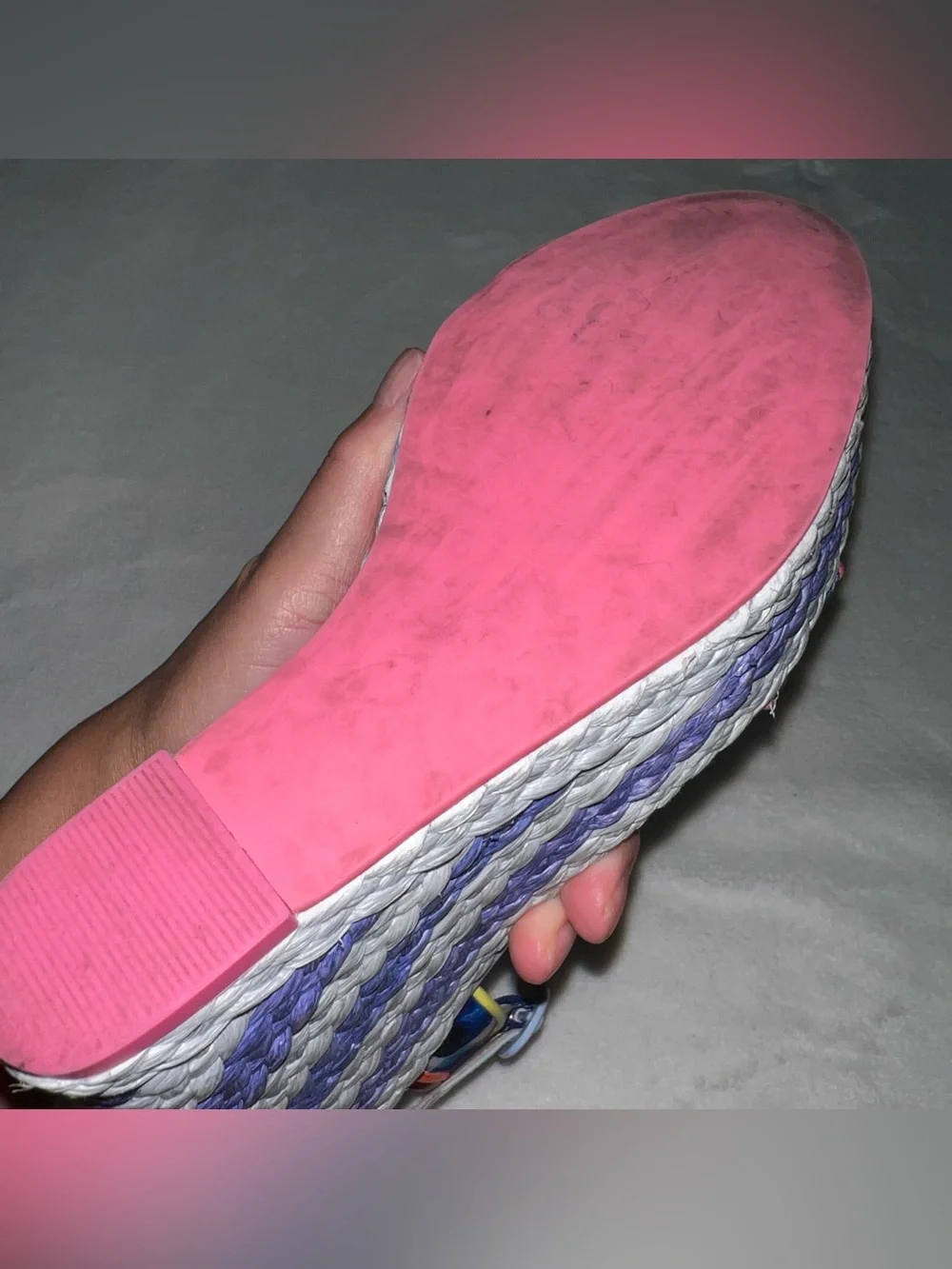 Sophia Webster Lucita Oceana Multicolor Espadrille Wedge Sandals Size 38.5